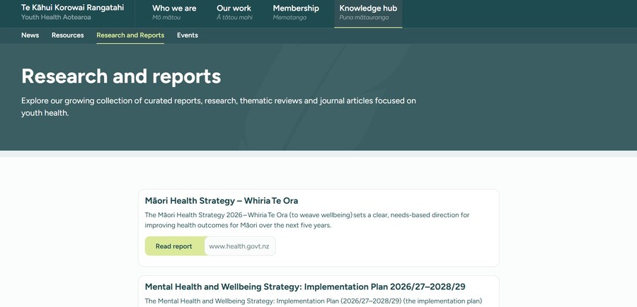 Stay up to date - new reports added to our website